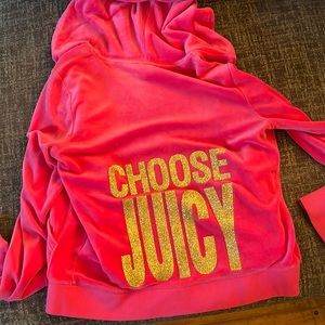 Juicy couture zip up size xl super cute